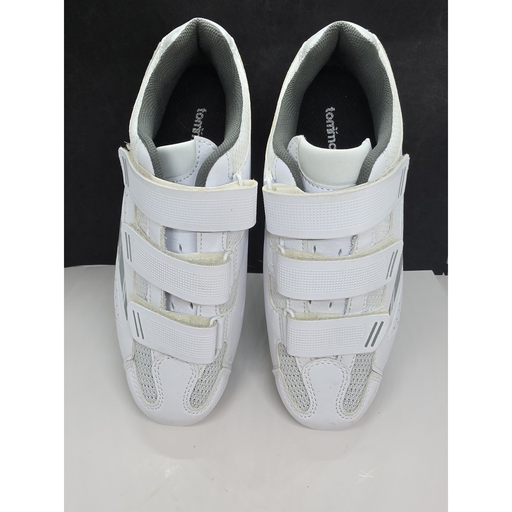 Tommaso Pista 100 Road Cycling Shoes Womens 7.5 White Silver Performance Bike